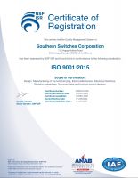 southernswitches iso9001 2015 cert6jan2027 c0091010 is5 copy